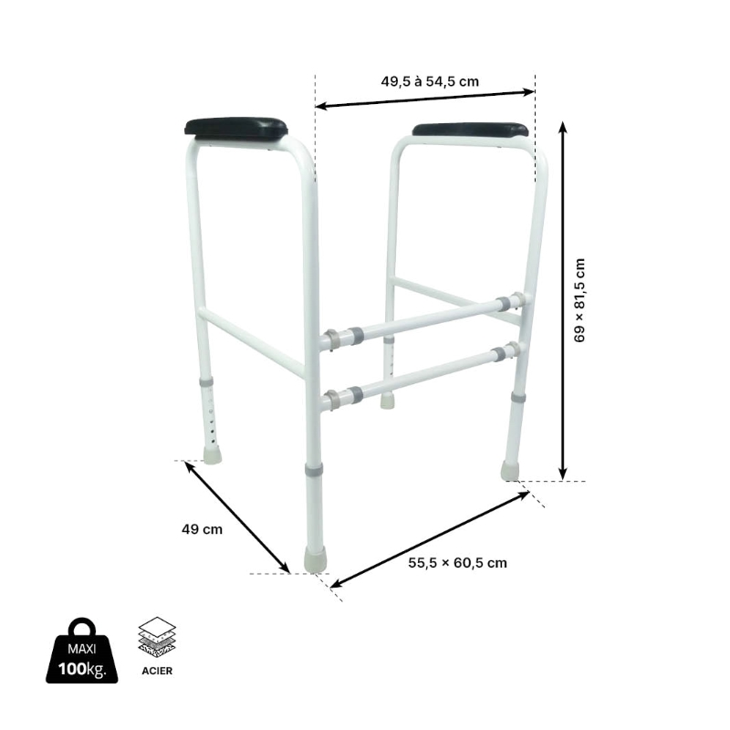 Cadre de toilette KOS