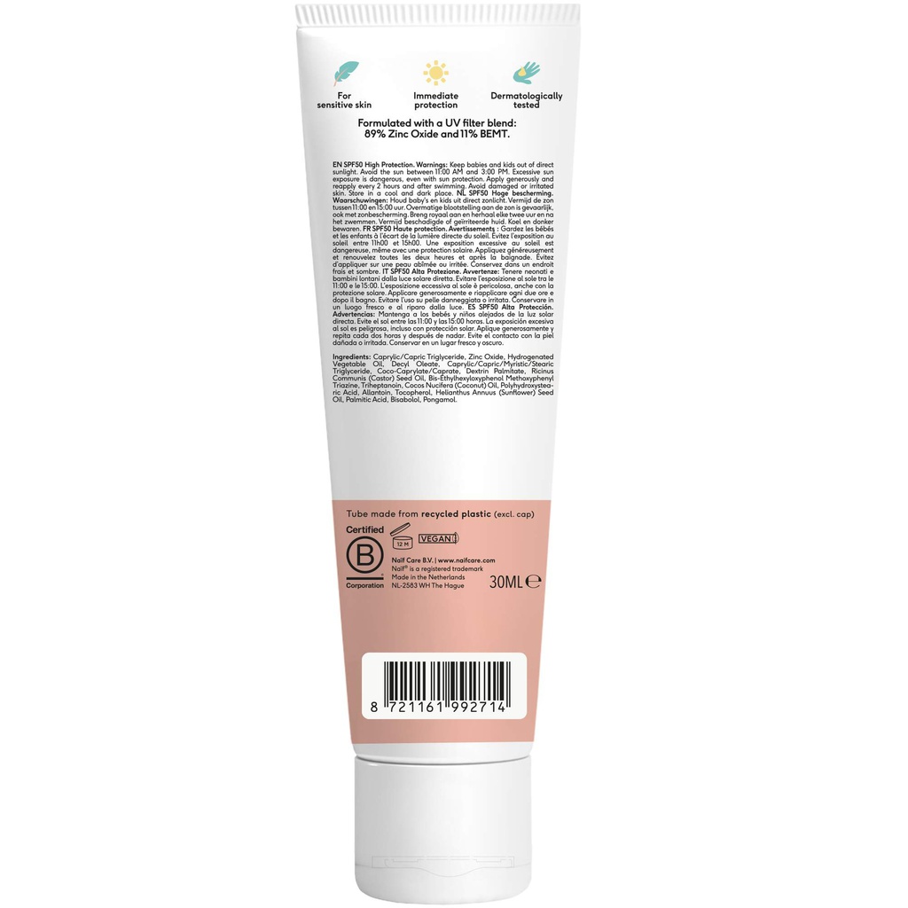 Naïf - Écran solaire minéral Baby &amp; Kids SPF50 30ml