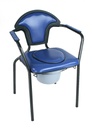 Chaise hygiénique fixe - bleue