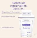 Sachets de conservation de lait maternel - Lansinoh