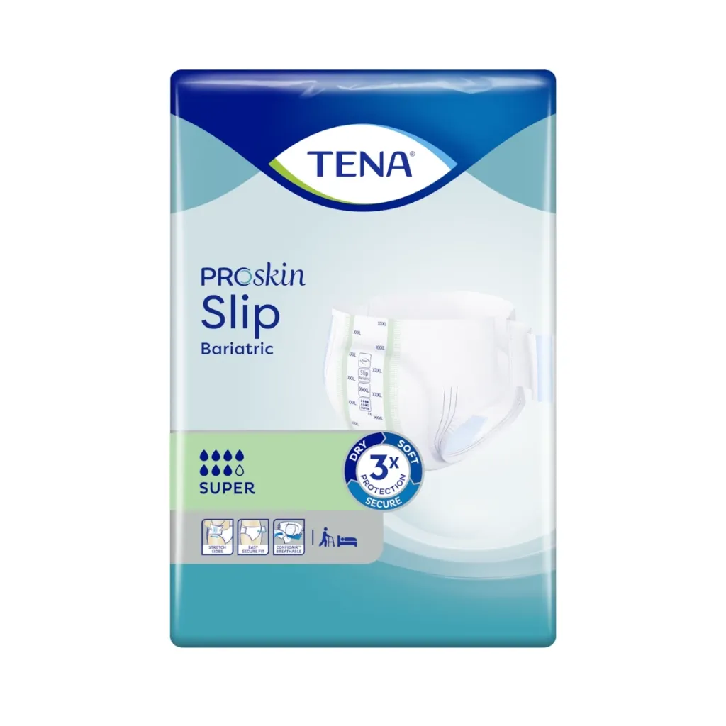TENA ProSkin Slip Bariatric Super, protections incontinence pour personnes en surpoids ou obésité