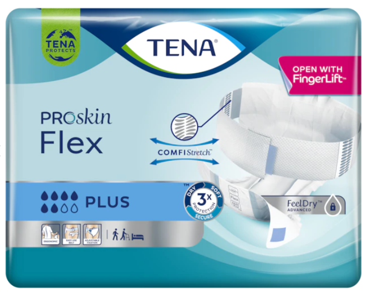 TENA ProSkin Flex Plus, change complet absorbants avec ceinture