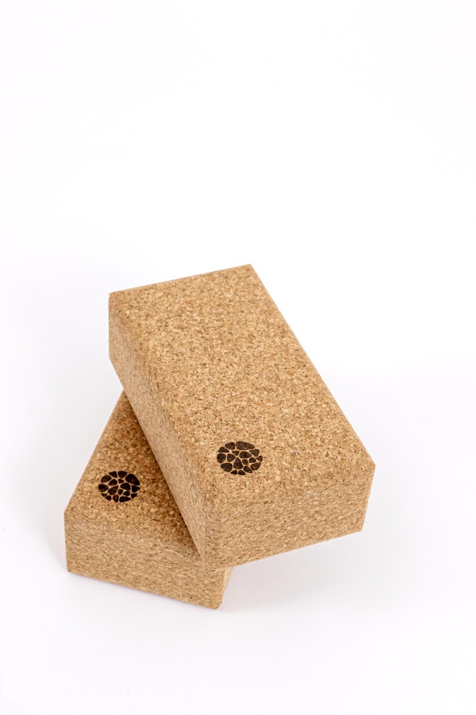 Blocs de yoga en liège naturel (x2)
