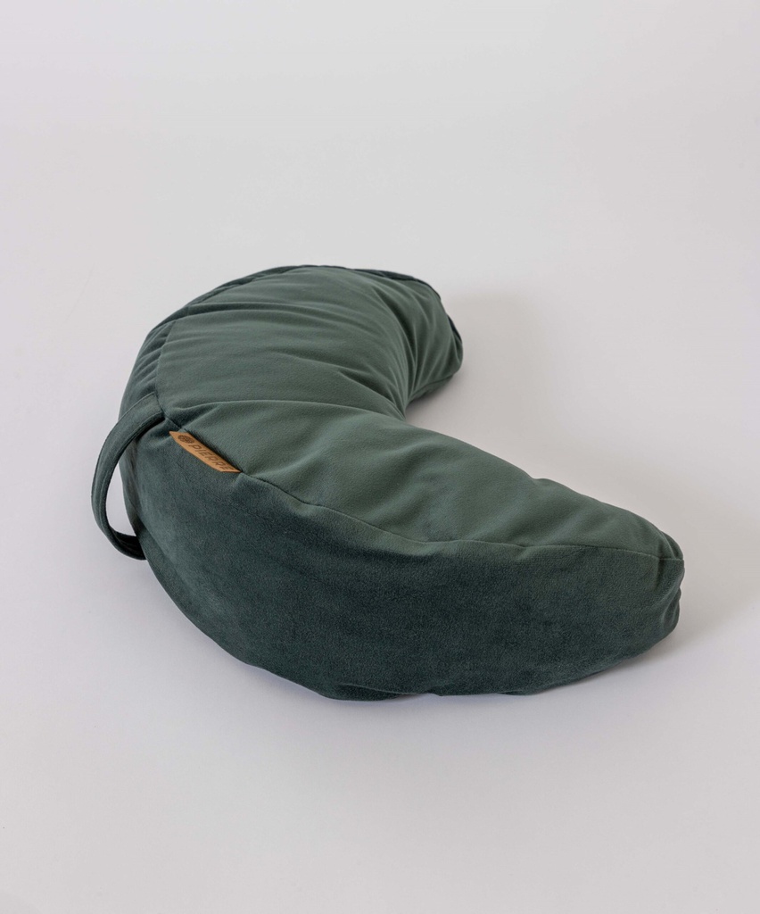 [HALF-MOON-CUSHION-Vert] Coussin de méditation demi-lune (Vert sarcelle)