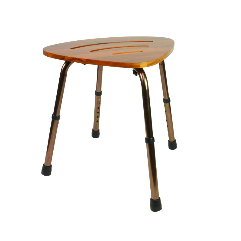[982.118] Tabouret de douche de coin Bamboo