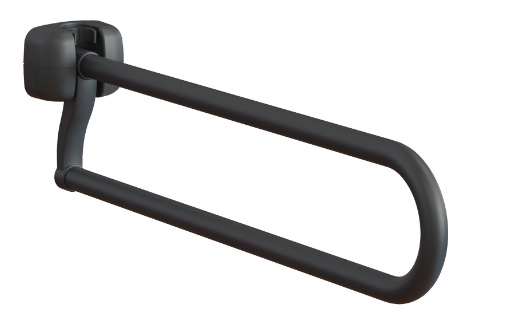 Barre d'appui pliable noire