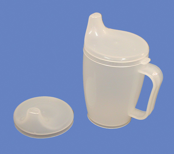 [063.002] Gobelet canard transparent (250ml) avec poignée