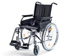 Chaise roulante pliable pour adulte avec repose-pieds
