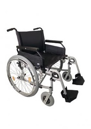 [079.156] Chaise roulante pliable pour adulte XL avec repose-pieds